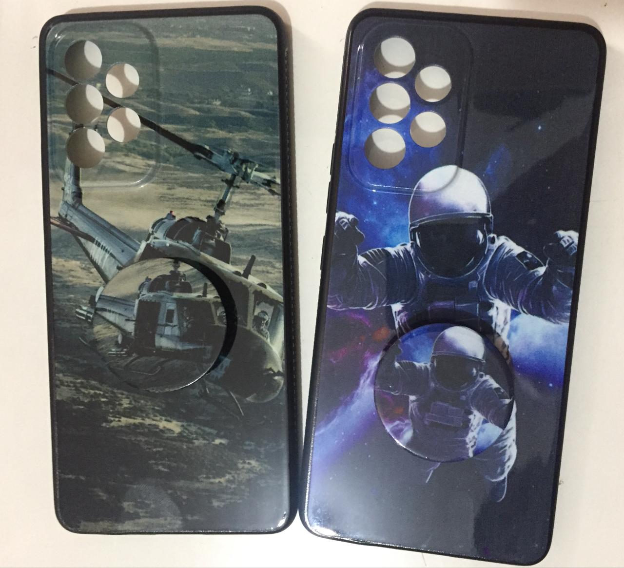 Capa Desenhada Masculina com Pop Samsung A53 - Capinhas para Celular - Central - unidade    Cod. CP DESENHADA MASC C POP SAM A53